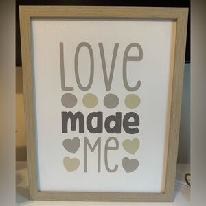 “Love Made Me” Wall Decor
11.8X14.8in
Distributed By:
Hobby Lobby